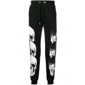 Philipp Plein Skull Icon Joggers Men 02 Black Clothing Track Pants Professional Online Store