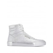 Philipp Plein Statement Hi-top Sneakers Women 70 Silver Shoes Trainers Enjoy Great Discount
