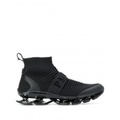 Philipp Plein Jacquard Nylon Sock Sneakers Women 02 Black Shoes Trainers Best-loved