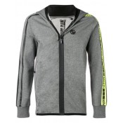 Philipp Plein Logo Stripe Zip Front Hoodie Men 10 Grey Clothing Hoodies Attractive Price