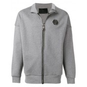 Philipp Plein Statement Jogging Jacket Men 10 Grey Clothing Sport Jackets & Wind Breakers Attractive Design