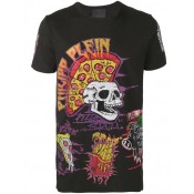 Philipp Plein Pizza Boy Logo T-shirt Men 02 Black Clothing T-shirts New Arrival