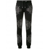 Philipp Plein Rhinestone Embellished Track Pants Women 02 Black Clothing