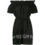 Philipp Plein Off The Shoulder Dress Women 02 Black Clothing Cocktail & Party Dresses Various Colors