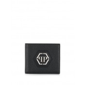 Philipp Plein Statement Bi-fold Wallet Men 02 Black Accessories Wallets & Cardholders Official Authorized Store