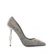 Philipp Plein Decollete Crystal Pumps Women 02 Black Shoes Fast Worldwide Delivery
