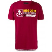 Philipp Plein 20th Anniversary T-shirt Men 35 Bordeaux Clothing T-shirts New York