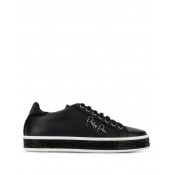 Philipp Plein Lo-top Crystal Sneakers Women 02 Black Shoes Trainers Factory Outlet