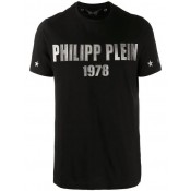 Philipp Plein Logo Embellished T-shirt Men 02 Black Clothing T-shirts Hot Sale Online