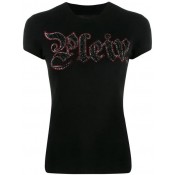 Philipp Plein Logo T-shirt Women 02 Black Clothing T-shirts & Jerseys Huge Discount