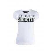 Philipp Plein Logo T-shirt Women 01 White Clothing T-shirts & Jerseys Delicate Colors