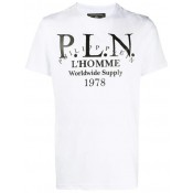 Philipp Plein Logo Print T-shirt Men 01 White Clothing T-shirts Clearance Sale