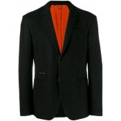 Philipp Plein Contrast Trim Blazer Men 02 Black Clothing Blazers Classic Fashion Trend