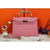 Hermes Kelly 32cm Epsom Leather Handbag Pink