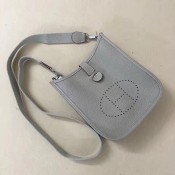 Hermes Mini Evelyne TPM Bag Light Grey