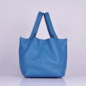 Hermes Calf Leather 8616 Handbag Blue