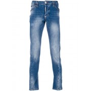 Philipp Plein Stonewashed Jeans Men 07pi Clothing Skinny 100% Genuine