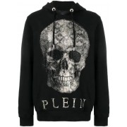 Philipp Plein Skull Print Hoodie Men 02 Black Clothing Hoodies Fast Delivery