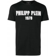 Philipp Plein My Mind T-shirt Men 0201 Black White Clothing T-shirts Authentic Usa Online