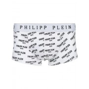 Philipp Plein Logo Print Boxer Shorts Men 0102 White / Black Clothing Briefs & Boxers Outlet Store