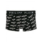 Philipp Plein Logo Print Boxer Shorts Men 02101 Black&white Clothing Briefs & Boxers Officially Authorized