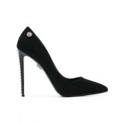 Philipp Plein Iman Stud-embellished Pumps Women 2 Black Shoes World-wide Renown