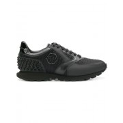 Philipp Plein Mesh Lace-up Sneakers Men 0296 Black Shoes Low-tops Available To Buy Online