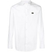 Philipp Plein Curved Hem Shirt Men 01 White Clothing Shirts Popular