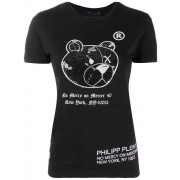 Philipp Plein Round Neck Teddy Bear T-shirt Women 02 Black Clothing T-shirts & Jerseys Online Here