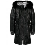 Philipp Plein Multiple Zipped Parka-coat Men 02 Black Clothing Parka & Duffle Coats Uk Cheap Sale