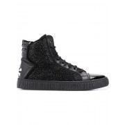 Philipp Plein Embellished Hi-top Sneakers Men 02 Black Shoes Hi-tops Complete In Specifications