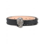 Philipp Plein Embellished Skull Belt Women 02 Black Accessories Belts Where Can I Buy