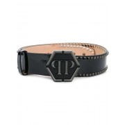 Philipp Plein Logo Buckle Belt Women 02 Black Accessories Belts Stable Quality