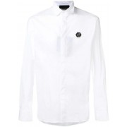 Philipp Plein Platinum Cut Skull Shirt Men 01 White Clothing Shirts Quality And Quantity Assured