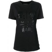 Philipp Plein Logo Printed T-shirt Women 02 Black Clothing T-shirts & Jerseys Premier Fashion Designer