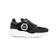 Philipp Plein Statement Sneakers Women 02 Black Shoes Trainers Superior Quality