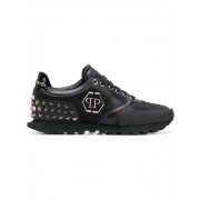 Philipp Plein Wayne Runner Sneakers Women 0291 Black/ Nickel Shoes Trainers Promo Codes