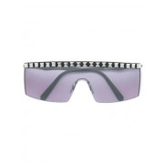 Philipp Plein Visor-style Studded Sunglasses Men Ccwk Black/ Fume/ Nk Accessories