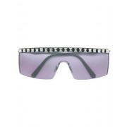 Philipp Plein Visor-style Studded Sunglasses Men Ccwk Black/ Fume/ Nk Accessories