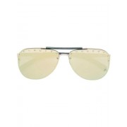 Philipp Plein Calypso Studded Sunglasses Men Ggxa Gold/gold/mirror/no Glv Accessories Reliable Supplier