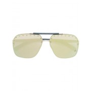 Philipp Plein Aviator Sunglasses Men Ggxa Gold/gold/mirror/no Glv Accessories