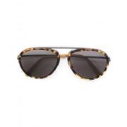 Philipp Plein Tortoiseshell-effect Aviator Sunglasses Women Jdza Bk Nk/grey/normal/no Glv Accessories