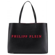 Philipp Plein Classic Tote Bag Women 0213 Black / Red Bags Accessories Authentic Quality