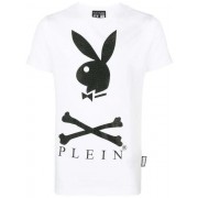 Philipp Plein 'playboy X Plein' T-shirt Men 01 White Clothing T-shirts On Sale