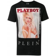 Philipp Plein X Playboy Print T-shirt Men 02 Black Clothing T-shirts Outlet For Sale