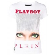Philipp Plein X Playboy Cover T-shirt Women 01 White Clothing T-shirts & Jerseys