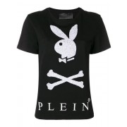 Philipp Plein X Playboy Bunny T-shirt Women 02 Black Clothing T-shirts & Jerseys