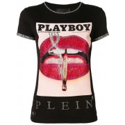 Philipp Plein X Playboy Cover T-shirt Women 02 Black Clothing T-shirts & Jerseys