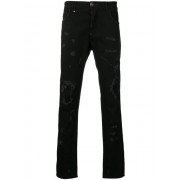 Philipp Plein Frayed Slim-fit Jeans Men 02ms Santa Monica Clothing Online