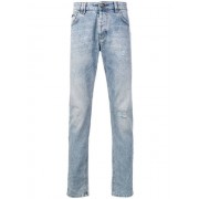 Philipp Plein Faded Distressed Slim Jeans Men 07gd Gost Dolla Clothing Slim-fit Finest Selection